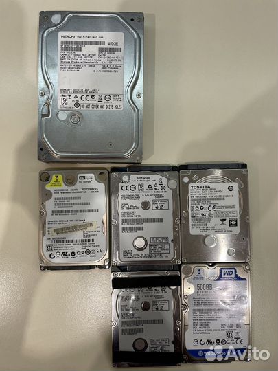 Жесткие диски 2,5 3,5 hdd рабочие