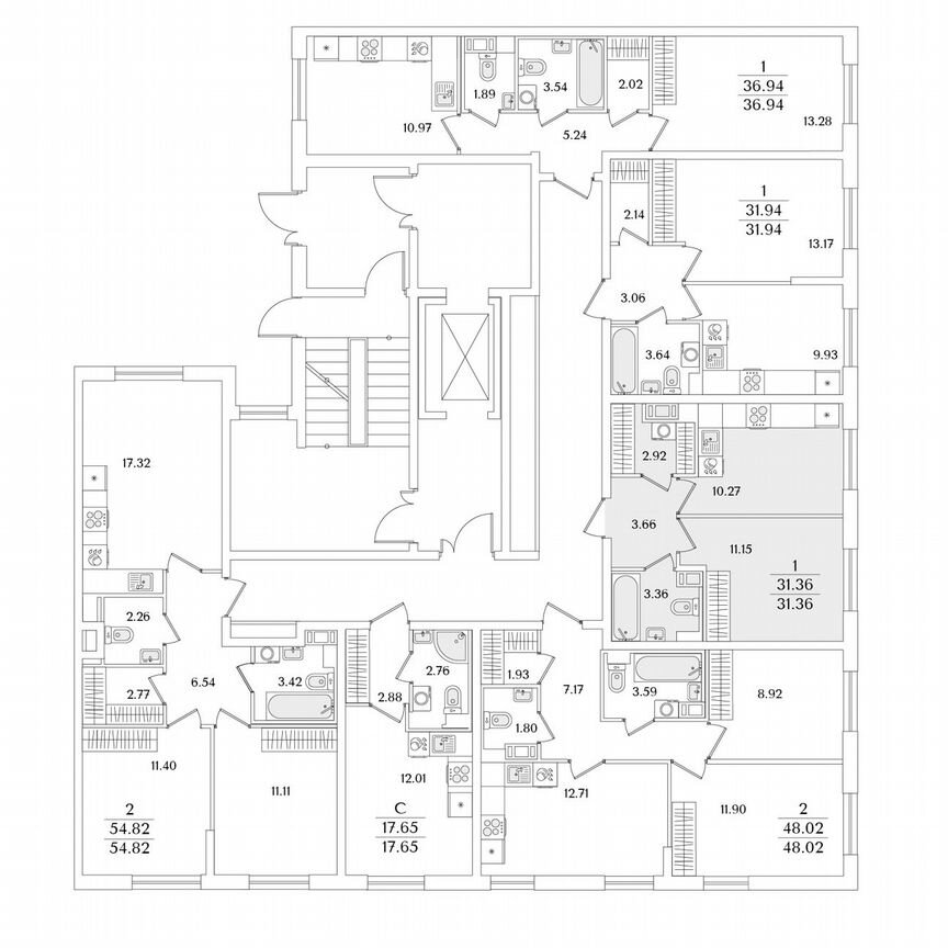 1-к. квартира, 31,4 м², 2/9 эт.