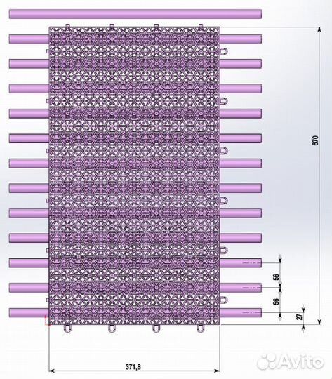Покрытие полимерный дренажный модуль