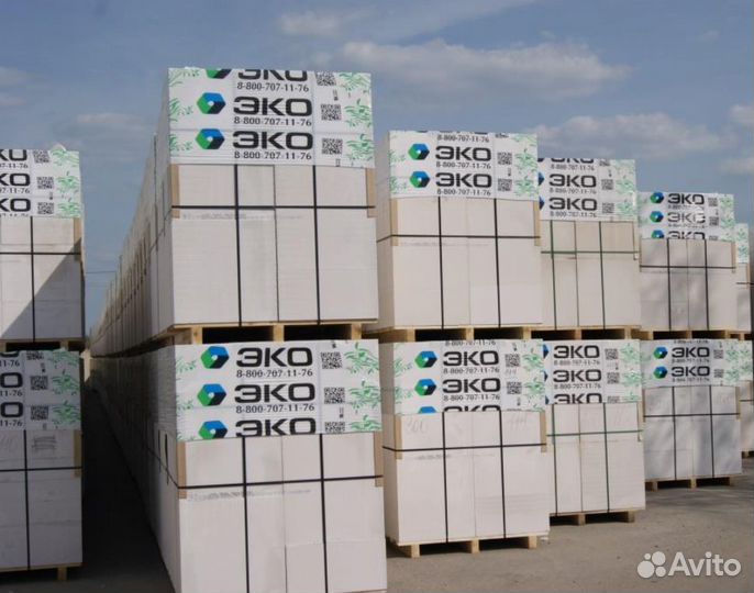 Газоблок с доставкой эко D600 B3,5 100x600x250