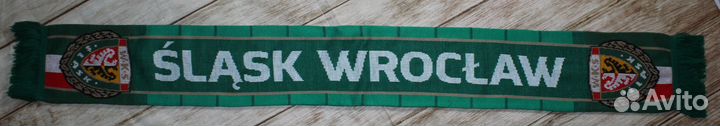 Шарф двусторонний фк Шлёнск(Вроцлав,Польша)