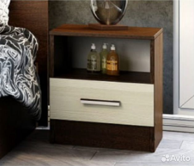Тумбочка прикроватная эко Венге/Лоредо