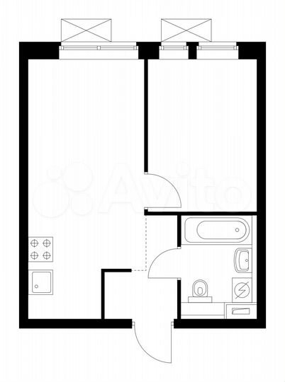 1-к. квартира, 32,6 м², 29/33 эт.