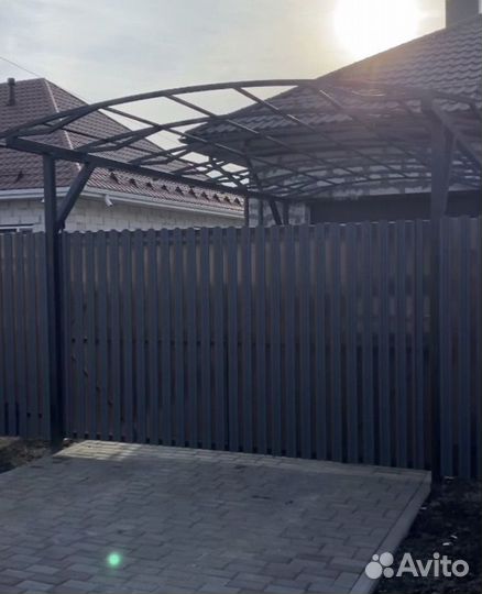 Откатные ворота со съемной балкой