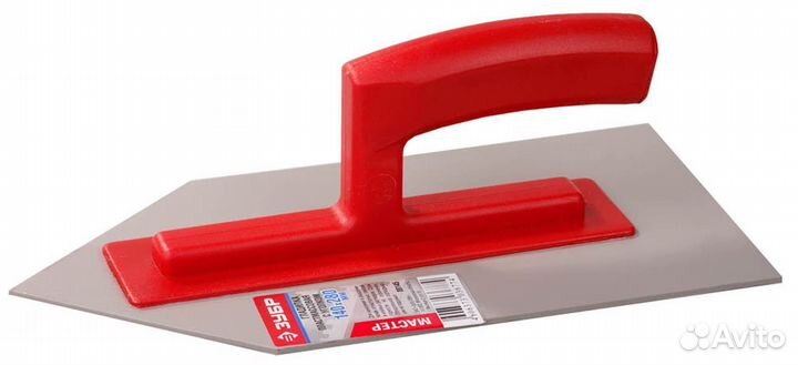 Зубр 140 х 280 мм, штукатурная гладилка с уголком
