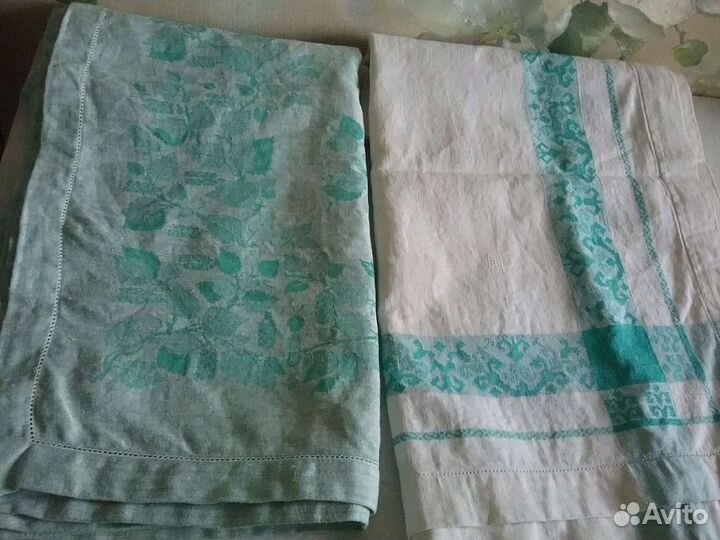 Старинные льняные скатерти.С мережкой180/165