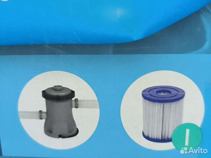 Надувной бассейн 244на61см с фильтром Bestway57450