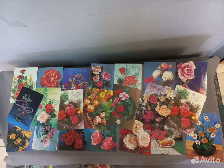 Коллекция открыток СССР Поздравительные 250 шт