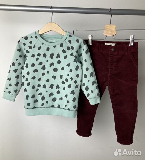 Фирменные вещи пакетом девочке 86-92 Zara hm