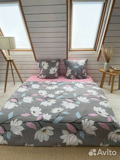 Белье постельное с пододеяльником