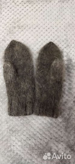 Варежки из козьего пуха