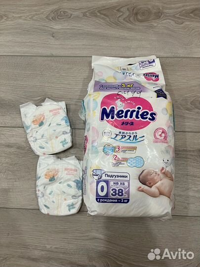 Подгузники merries 0