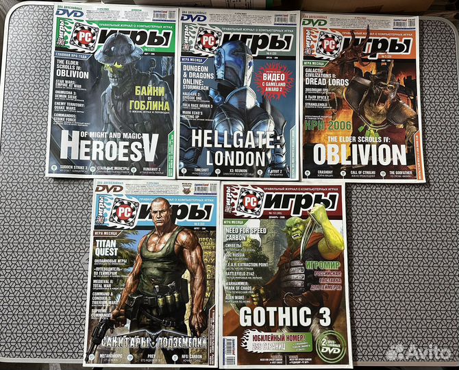 Журналы Игромания, Мир фантастики, pc Игры