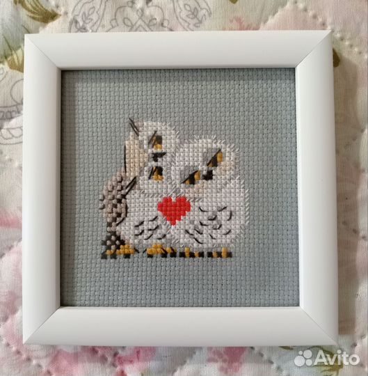 Картина вышитая крестом, ручная работа