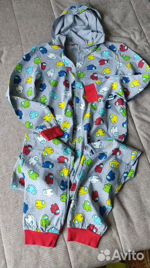 Пижама, комбинезон, поддева комплект домашний амон