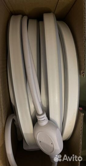 Светодиодная неоновая лента, 10м, 6500К, IP67, гот