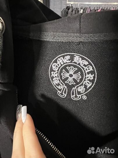 Зип худи chrome hearts шоурум