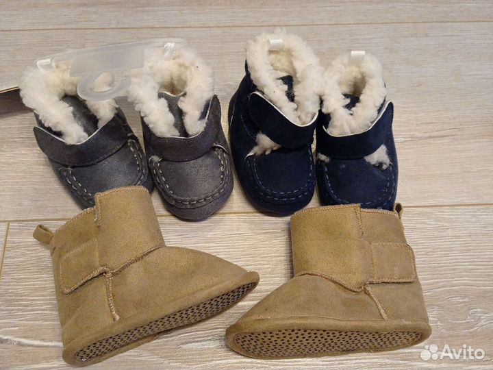 Пинетки теплые зимние овчина