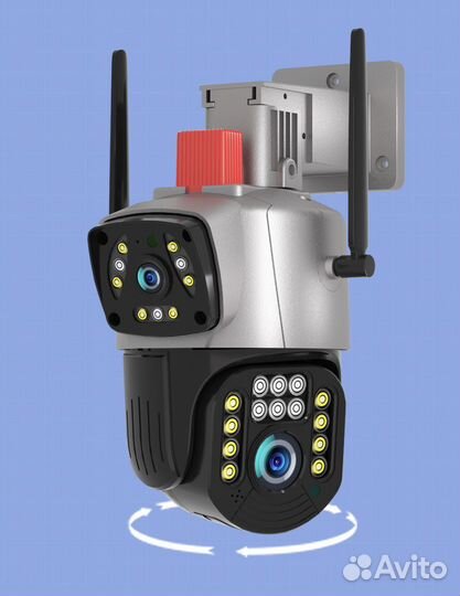 Наружная IP камера 3MP PTZ Wi-Fi двойной объектив