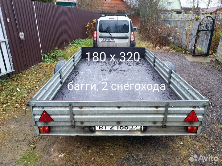 Прицеп мзса 817716 багги с тентом