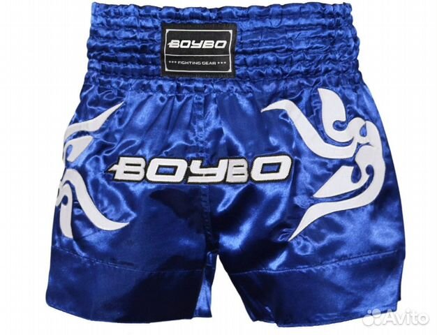 Шорты BoyBo для тайского бокса синие BST882 (XL)
