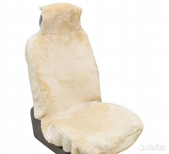 Меховые накидки на сидения натуральная овчина беж