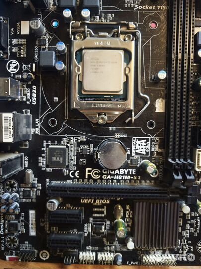 Материнская плата Gigabyte lga 1150 H81 GA-H81M-S1