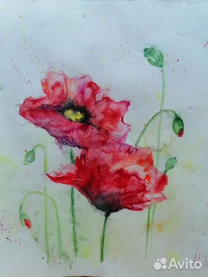 Картина акварелью. Скетч