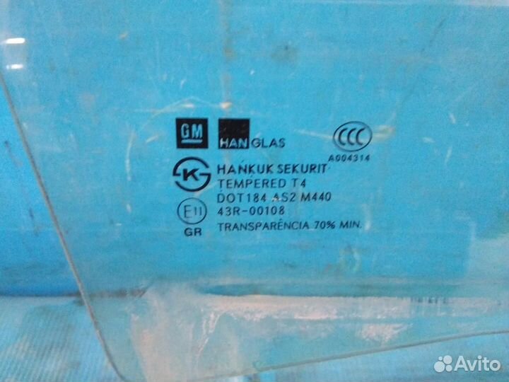 Стекло двери передней правой Chevrolet Aveo (T300)