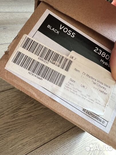 Ботинки Dr. Martens Voss Black, оригинал