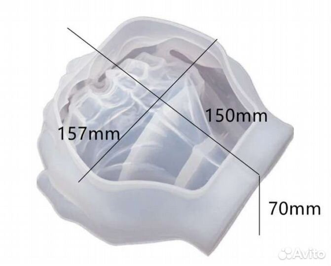 Силиконовая форма руки ладони