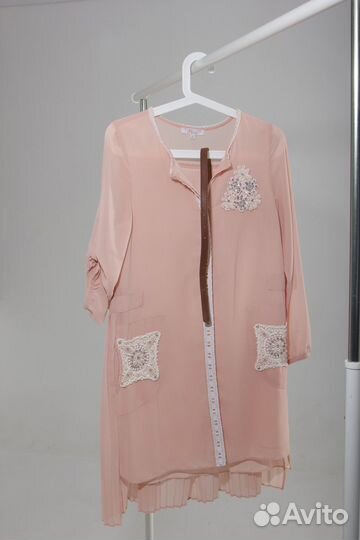 Платье женское персикового цвета турция