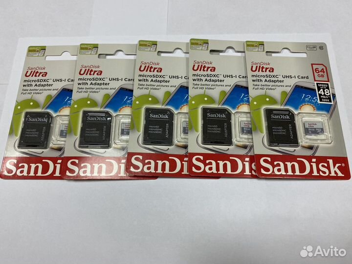 Карта памяти microsdxc с адаптером