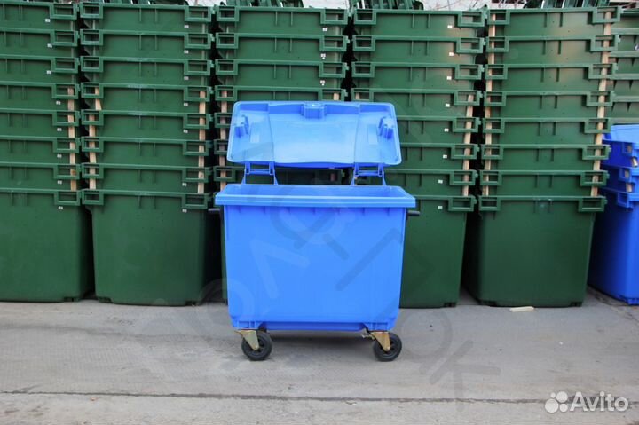 Мусорный пластиковый бак 660л R6107