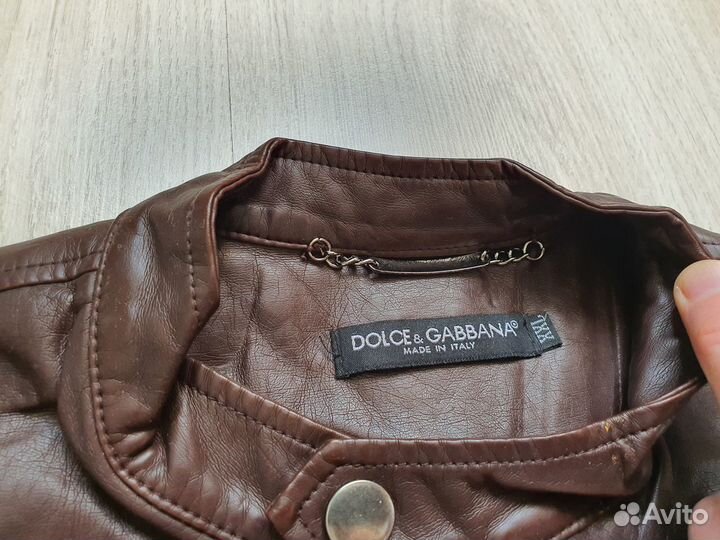 Кожаная куртка Dolce & Gabbana