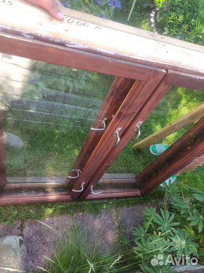 Окно двойное деревянное 120x115