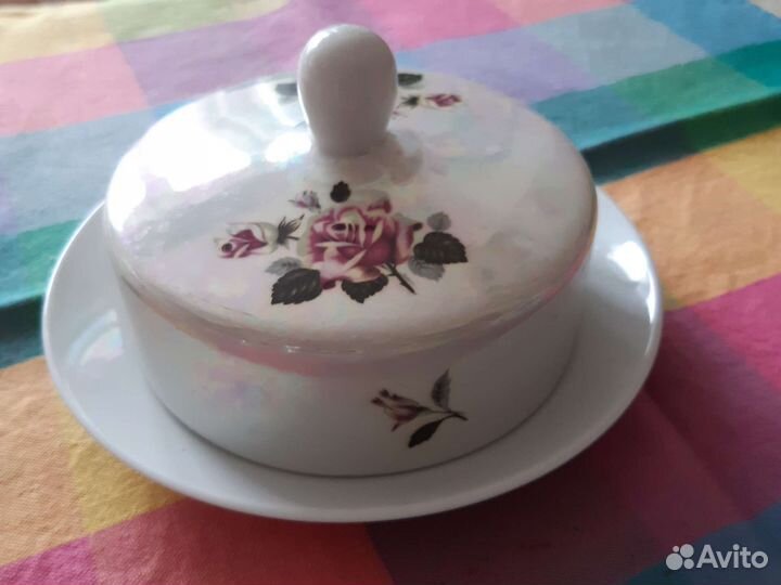 Бокалы, рюмки, стопки, масленка СССР