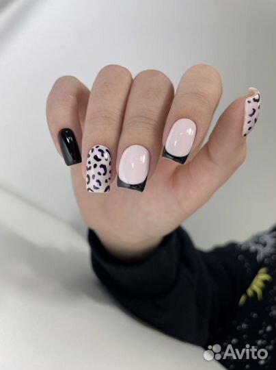 Маникюр с покрытием / наращивание ногтей