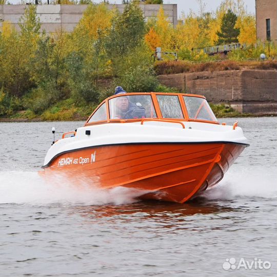 Новый комбинированный катер Неман 450 Open