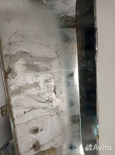 Накладка заднего бампера mercedesglb GLE GLC