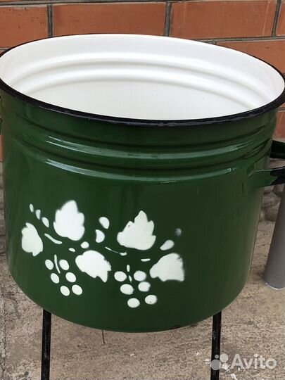 Кастрюля эмалированная, алюминевая