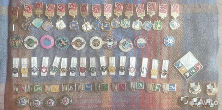 Значки СССР спортивные