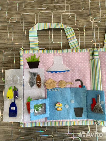 Мягкая книжка из фетра - Кукольный дом