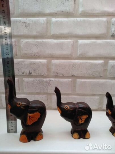 Фигурки слоников 3шт