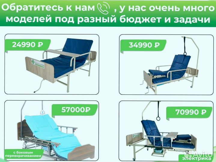 Медицинская кровать для ухода за больными