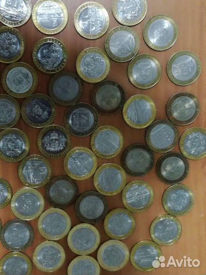 Монеты юбилейные 10 рублёвые биметал гвс