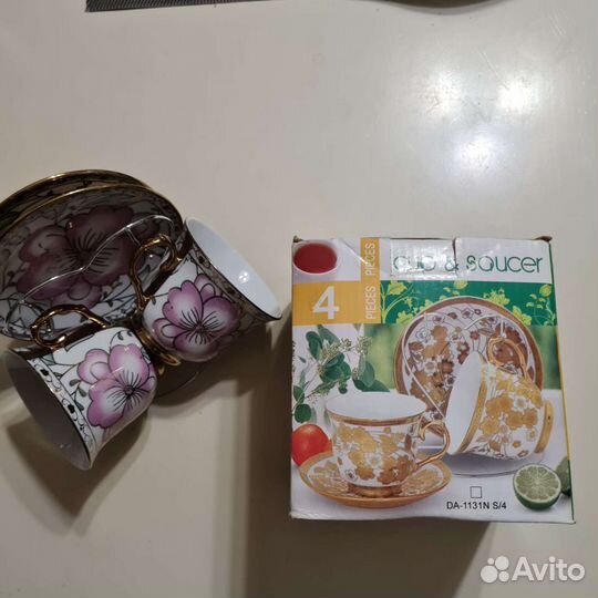 Кофейный набор(пара) без коробки,новая