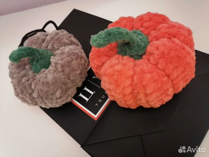 Плюшевая мягкая игрушка тыква