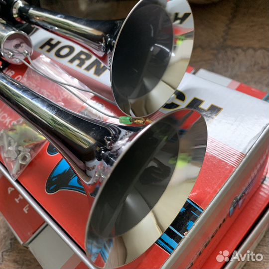 Сигнал пневматический 24в, горн, гудок, дудка