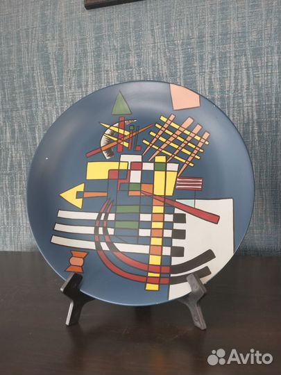 Декоративный комплект вазы и тарелка